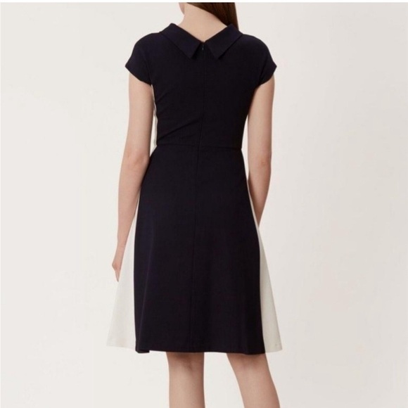 Hobbs Dresses Hobbs London Lenora Dress Sz 4 Navy/White Elegant Classy Hourglass - Picture 3 of 14